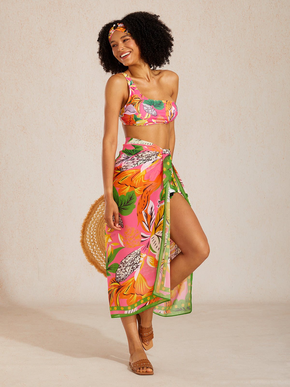 Wild Hibiscus Dream Flowy Chiffon Cover Up