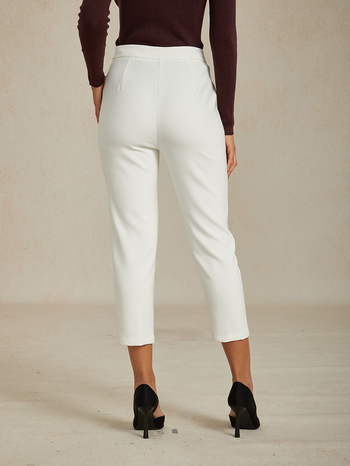 Vacation Fitted Stretch Cropped Pants