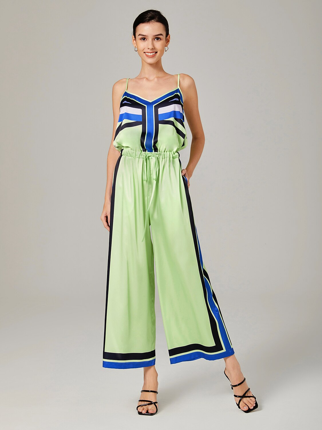 Casual Fashion Geometric Print One-Piece Pants