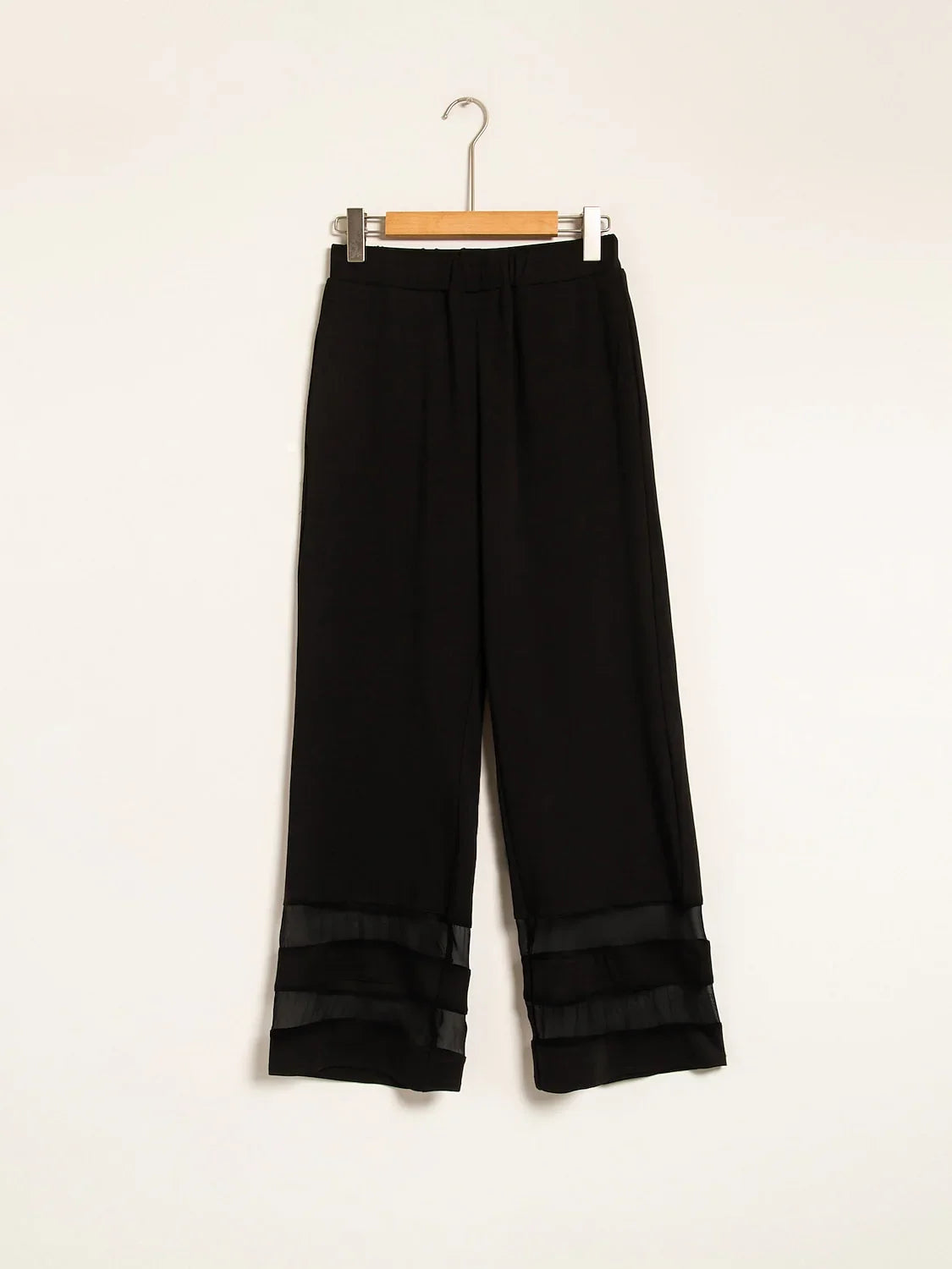 Pantalon ample en mousseline de modal longueur cheville avec poches