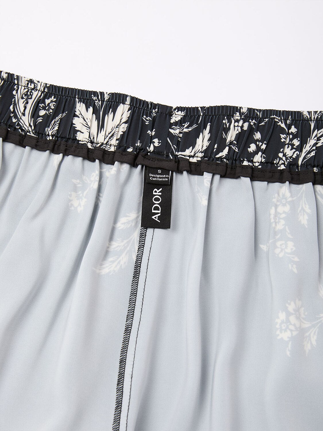 Artistic Graphic Silky Satin Wide Leg Pants