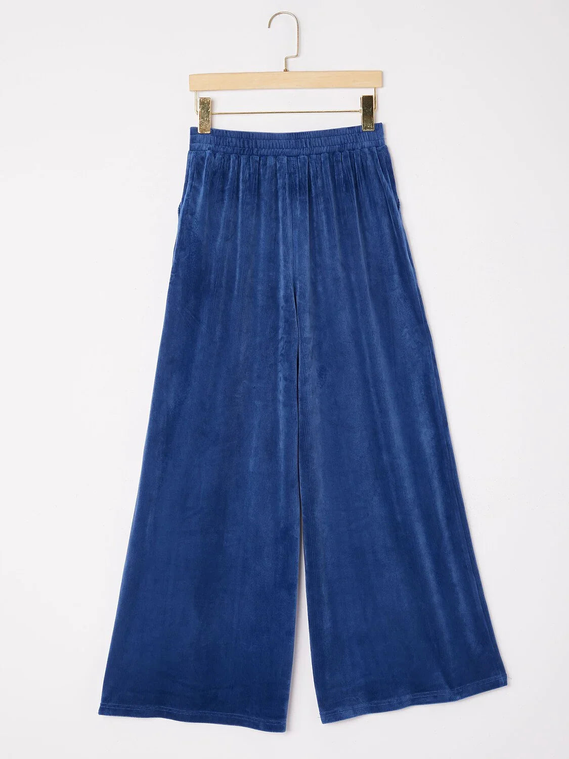 Stretch Corduroy Wide Leg Trousers