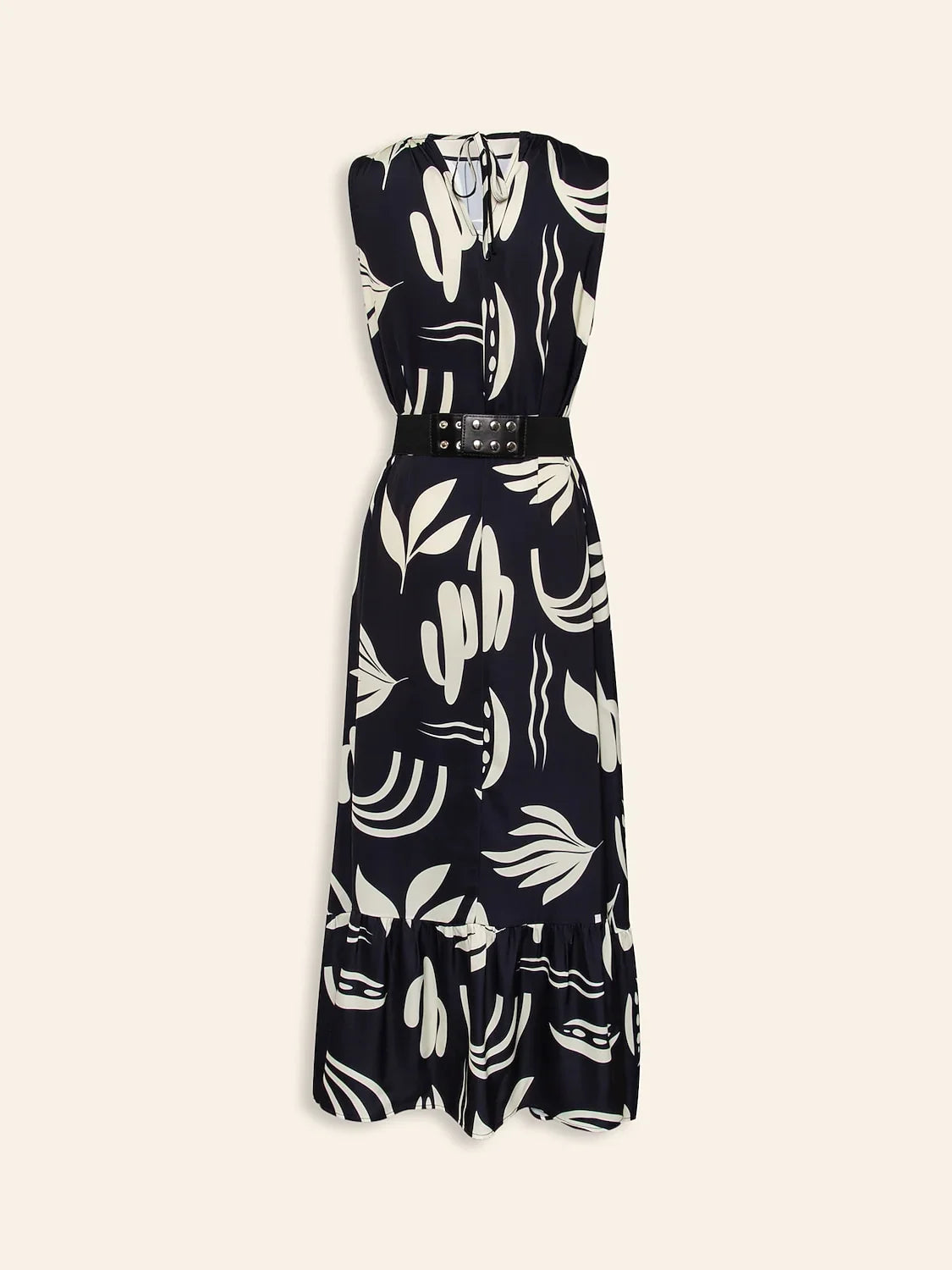Jungle Wild Party Silky Satin Maxi Dress