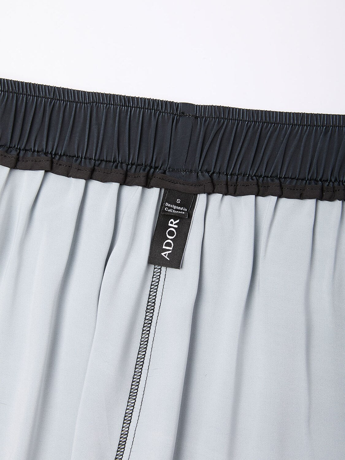 Noir Baroque Silky Satin Wide Leg Pants