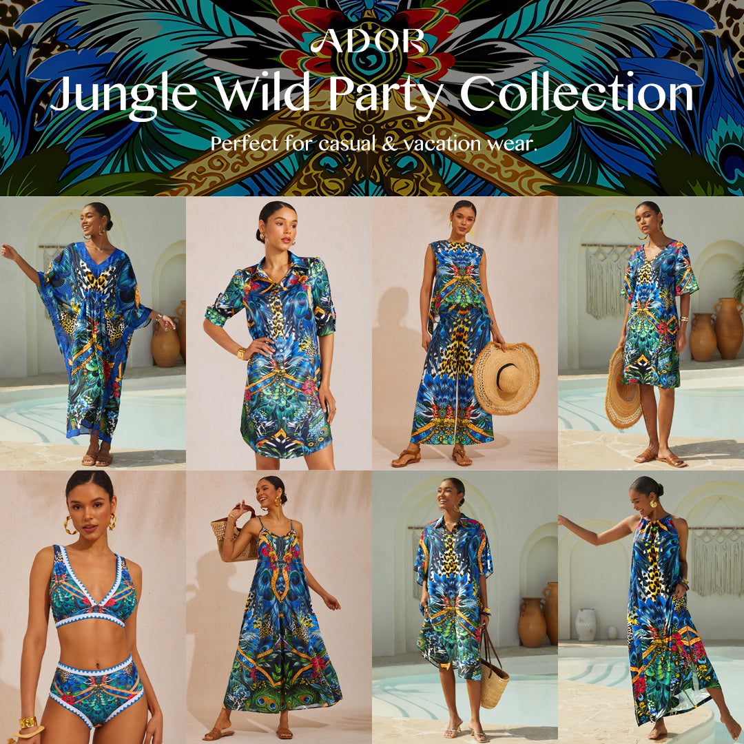 Jungle Wild Party Seidiges Leoparden-Maxikleid
