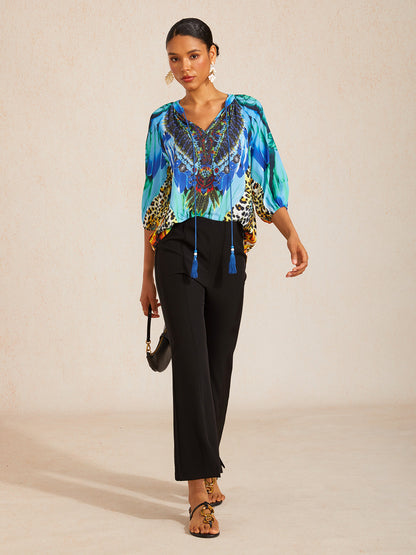 Dschungel Wilde Party Chiffon Top