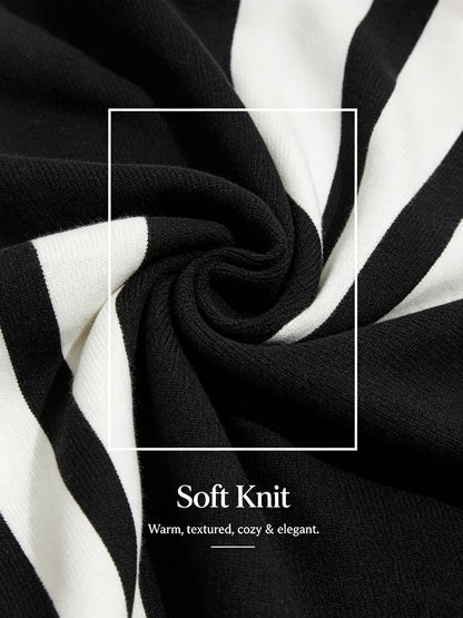 Ribbed Knit Turtleneck Sweater