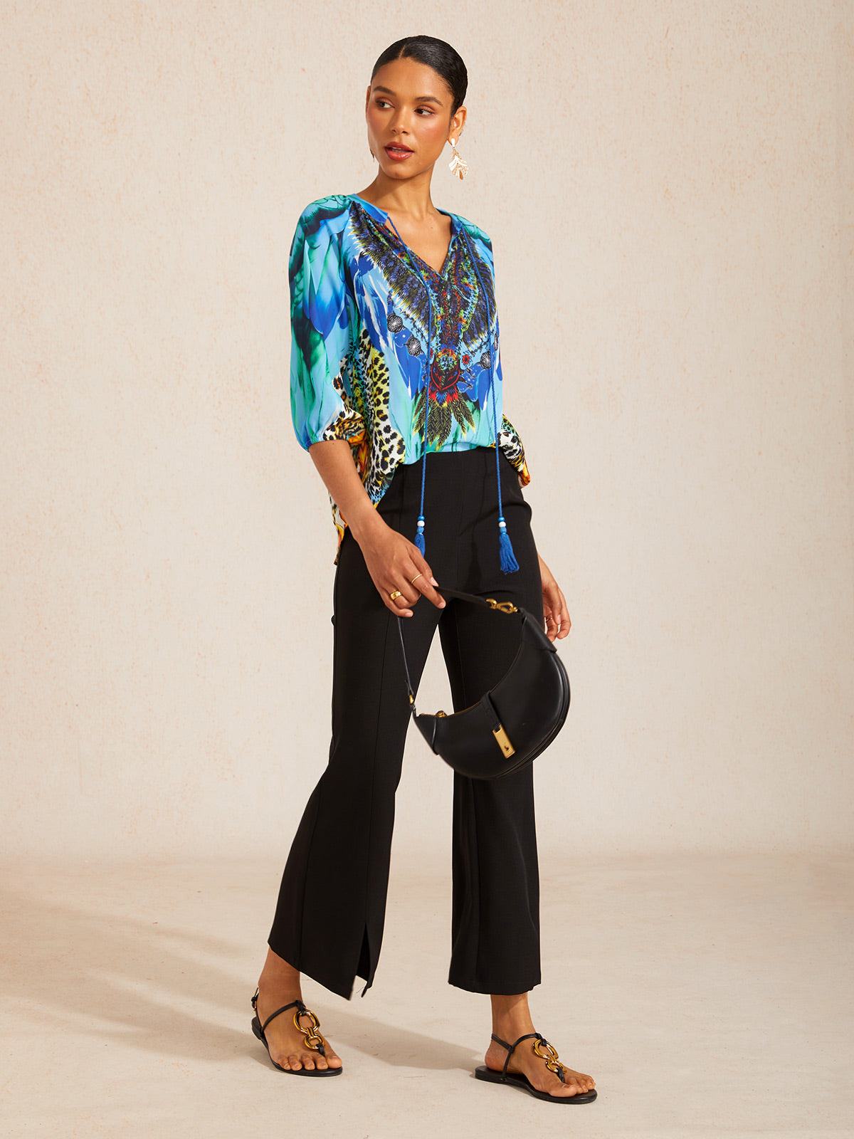 Dschungel Wilde Party Chiffon Top