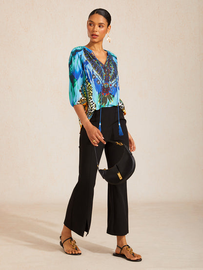 Dschungel Wilde Party Chiffon Top