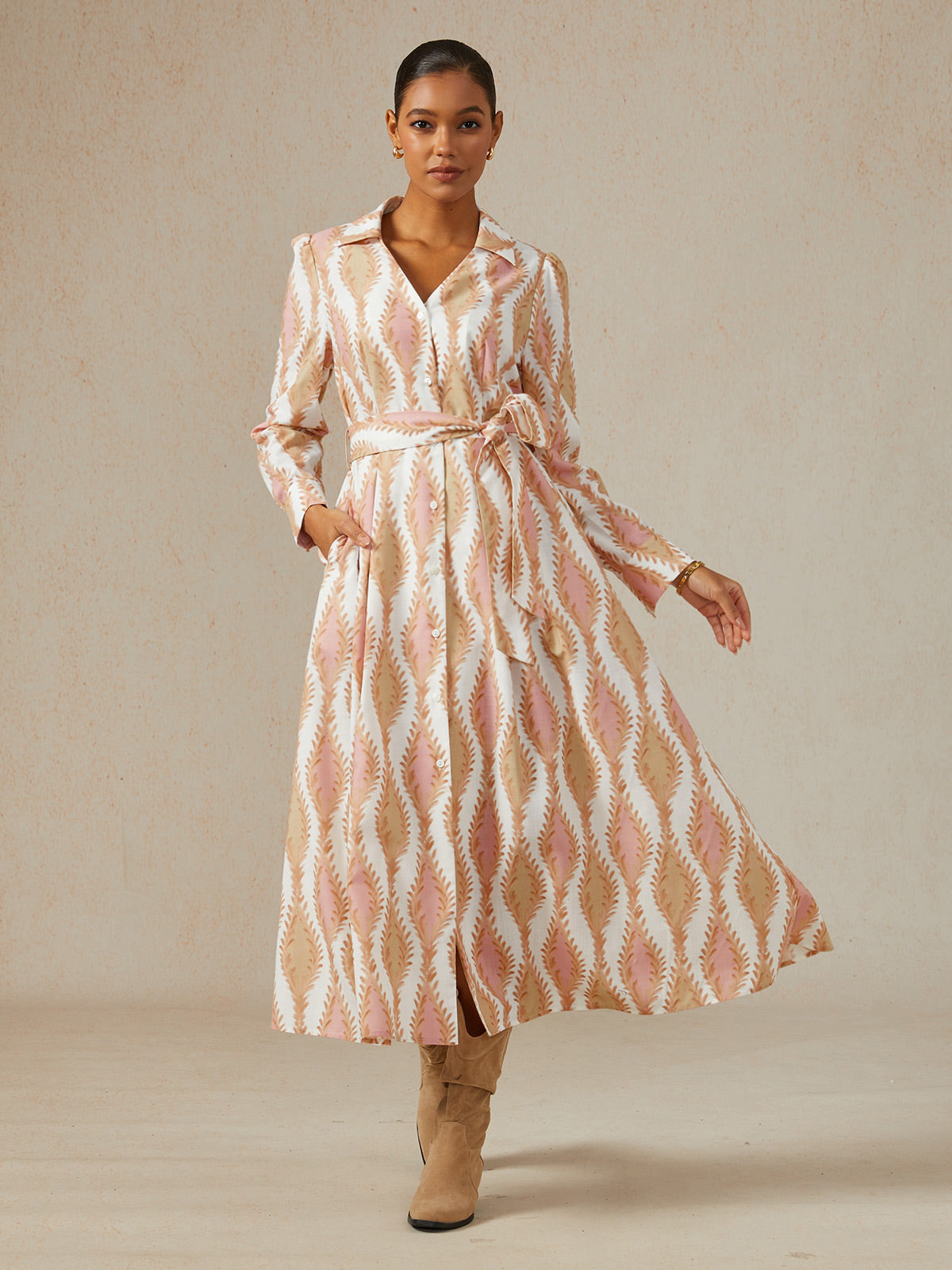 Sage Petal Rhythm Linen Look Maxi Dress
