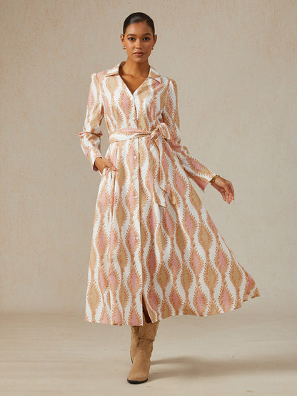 Sage Petal Rhythm Linen Look Maxi Dress