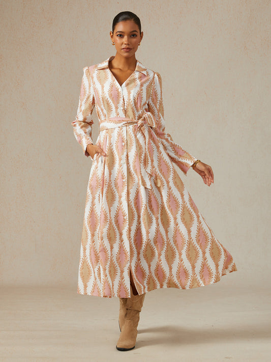 Sage Petal Rhythm Linen Look Maxi Dress