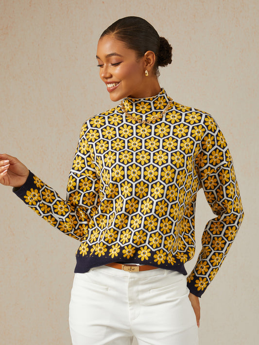 Morocco Funnel Neck Sweater