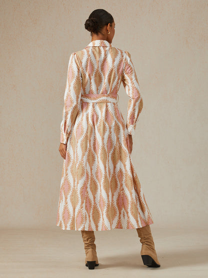 Sage Petal Rhythm Linen Look Maxi Dress