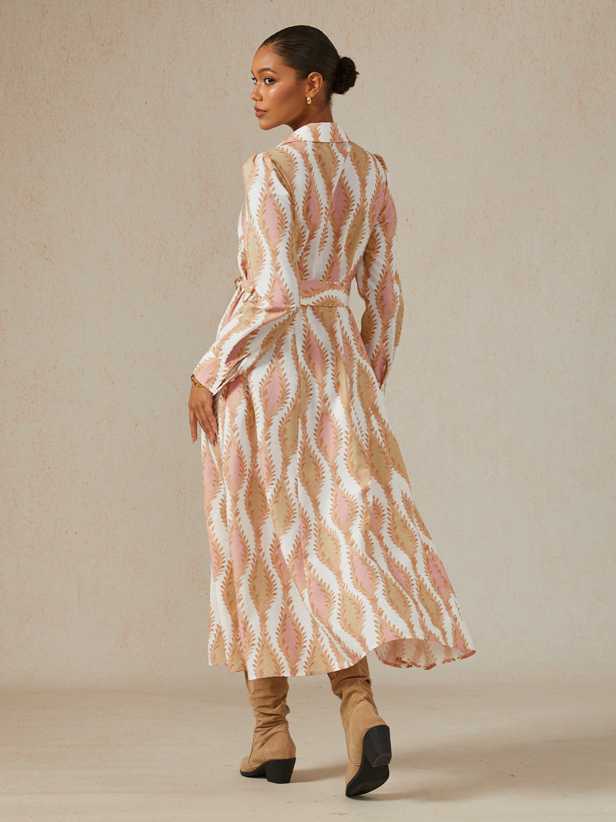 Sage Petal Rhythm Linen Look Maxi Dress