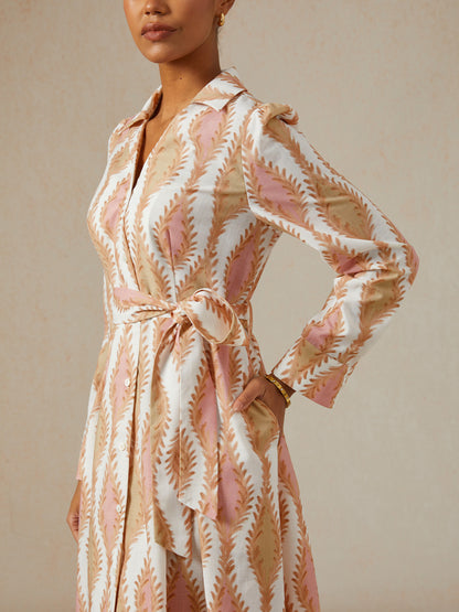 Sage Petal Rhythm Linen Look Maxi Dress