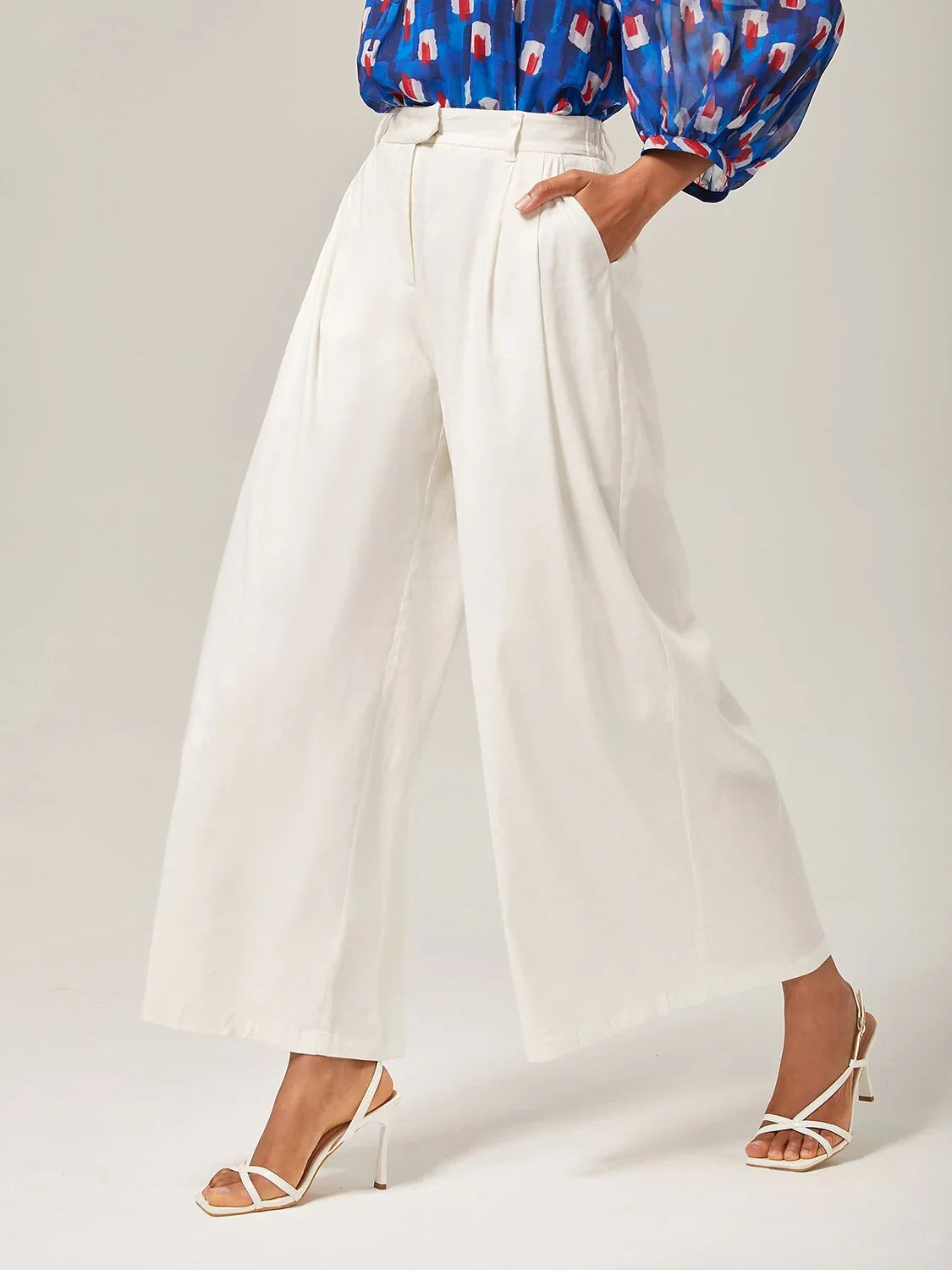 Breathable Linen Wide Leg Pants