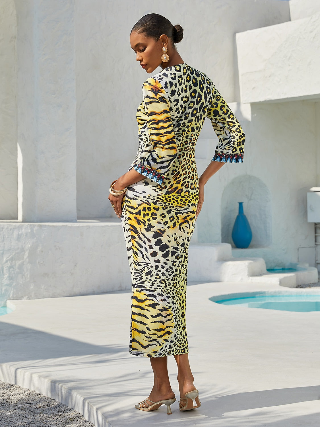Land of Wonder Stretch Fitted Knit Dress