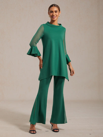 Blouse en Chiffon Modal Coupe Ajustée, Voilée, Légère et Respirante
