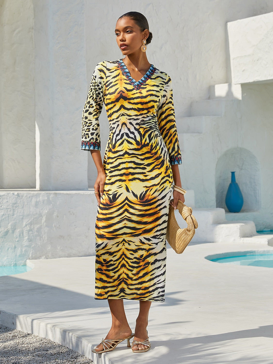 Land of Wonder Stretch Fitted Knit Dress