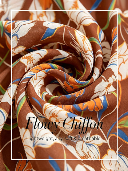 Desert Orchid Layered Chiffon Blouse