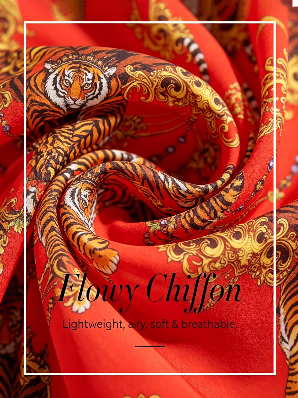 Chemise ample en mousseline Scarlet Tigress à manches dolman