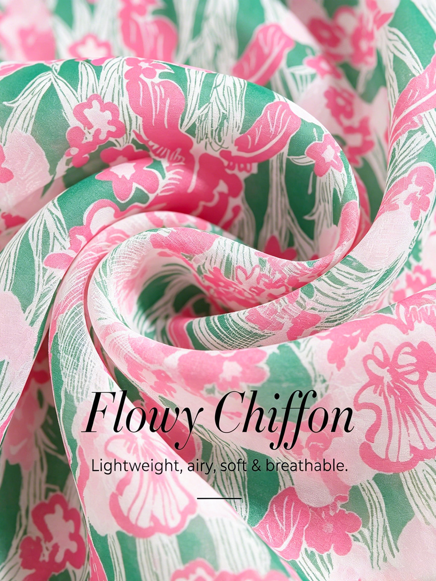 Ocean Paisley Flora Chiffon Layered Top