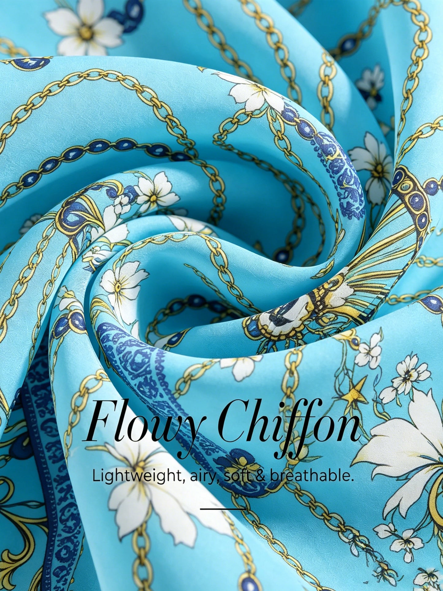 Vintage Jewelry Chiffon Vacation Kaftan