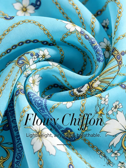 Vintage Jewelry Chiffon Vacation Kaftan