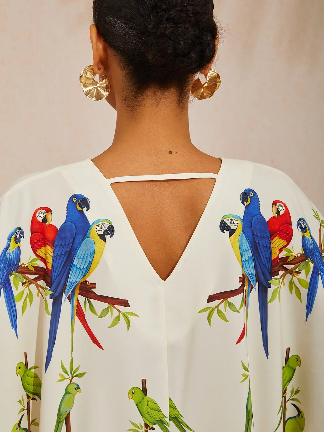 Vintage Jewelry Silky Satin Top
