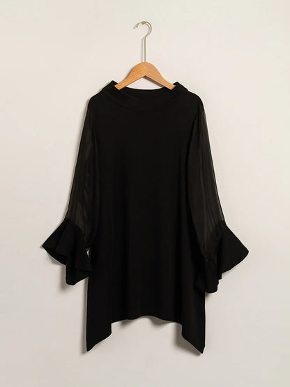 Chiffon Modal Slim Fit Sheer Lightweight Breathable Blouse