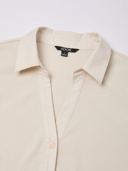 Stretch Cotton Knit Shirt