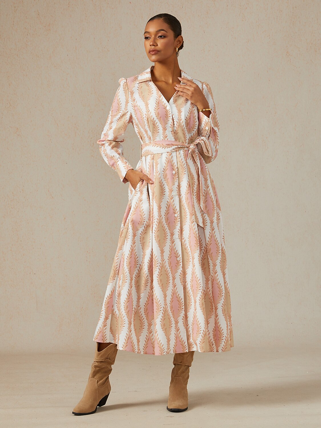 Sage Petal Rhythm Linen Look Maxi Dress