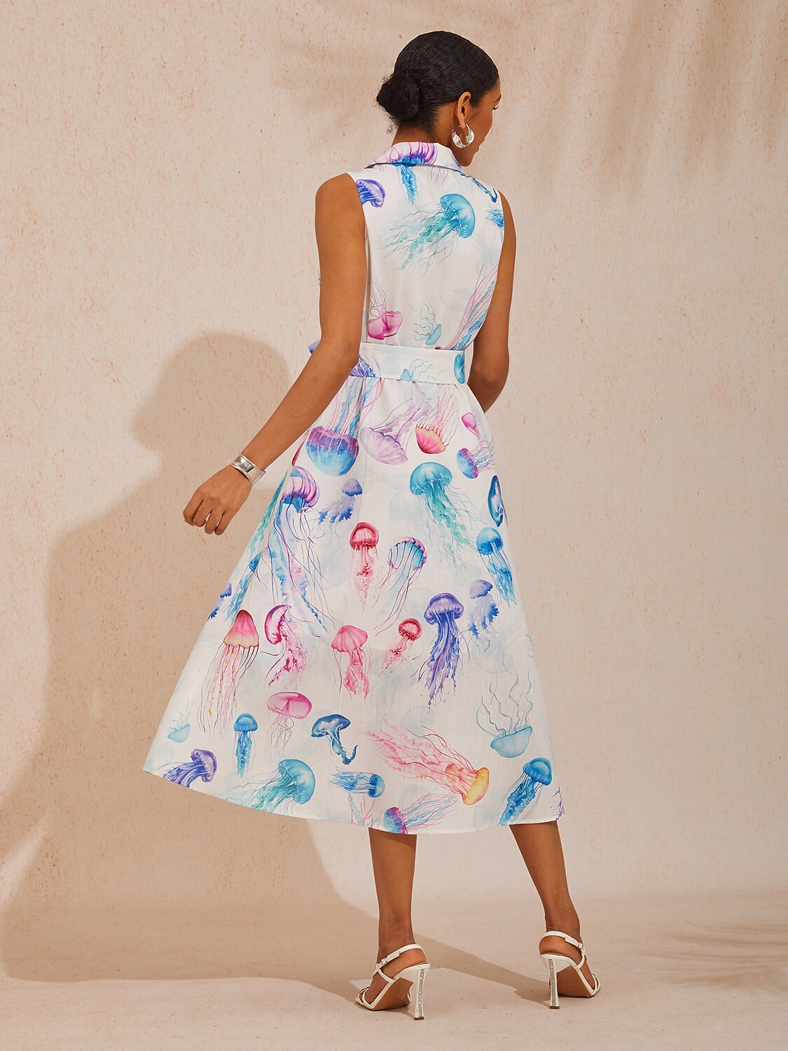 Jellyfish Effortless Linen-Style Shirt Dress