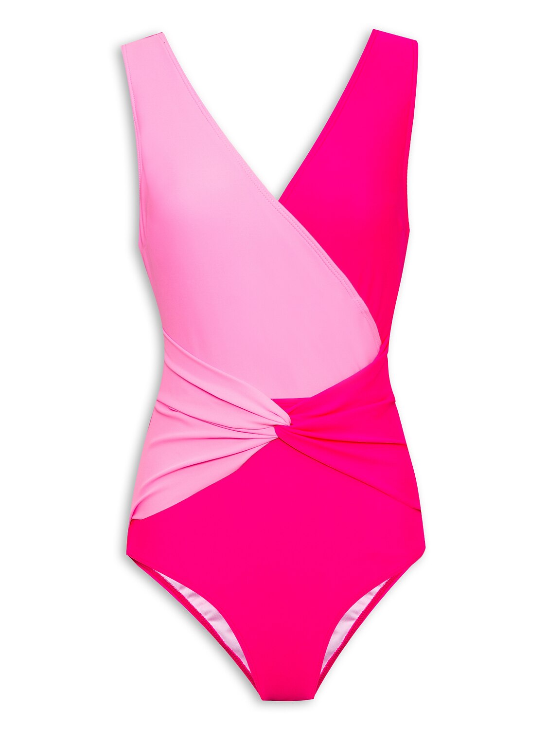 Contrast Color Onepiece Swimsuit