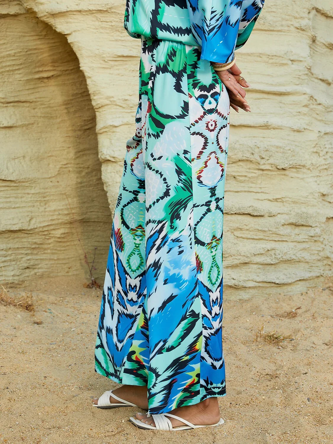 Land of Wonder Silky Satin Vacation Pants