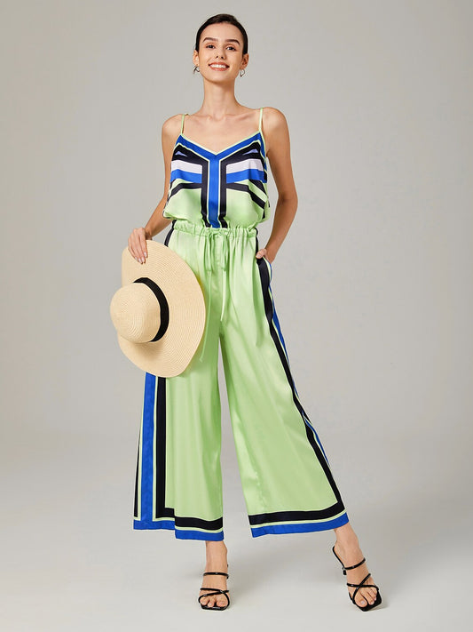 Casual Fashion Geometric Print One-Piece Pants