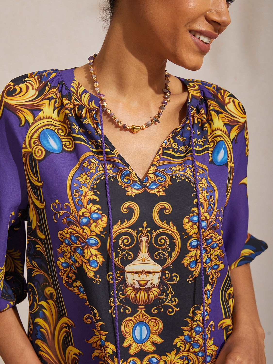 Dschungel Wilde Party Chiffon Top