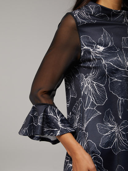 Blouse en Chiffon Modal Coupe Ajustée, Voilée, Légère et Respirante