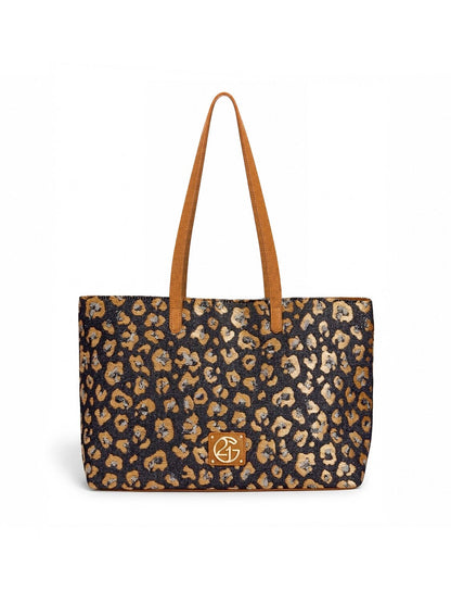 Women's Leopard Print Tote Bag