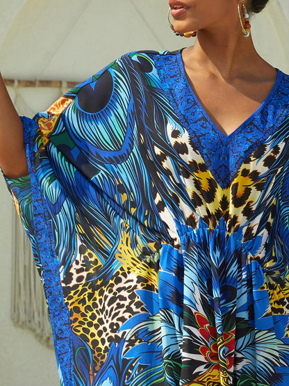 Vintage Jewelry Chiffon Vacation Kaftan