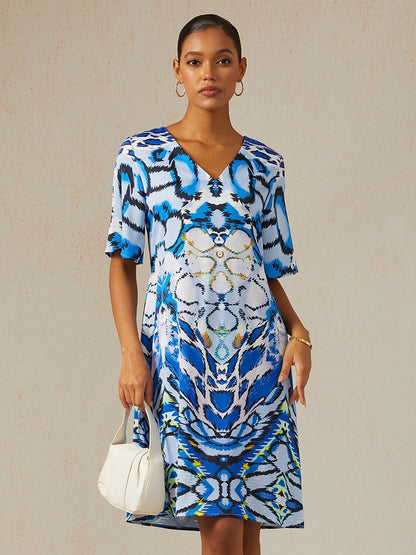 Land of Wonder Silky Satin Mini Dress