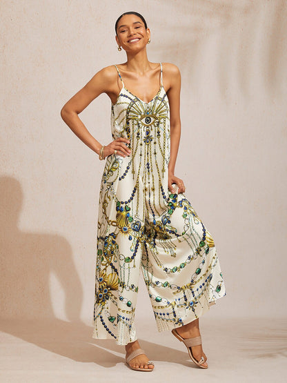 Lady Lionheart Silky Satin Cami Jumpsuit
