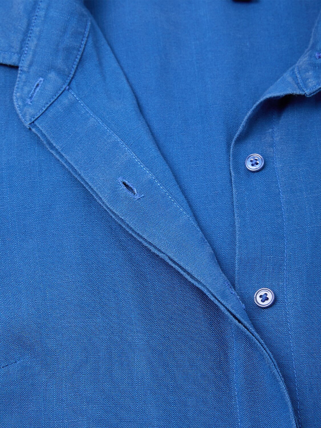 Linen Blend Tie Waist Maxi Shirt Dress