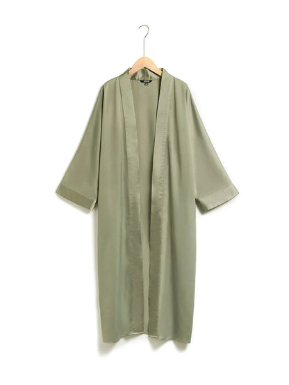 Essential Series Silky Satin Kimono Shirt