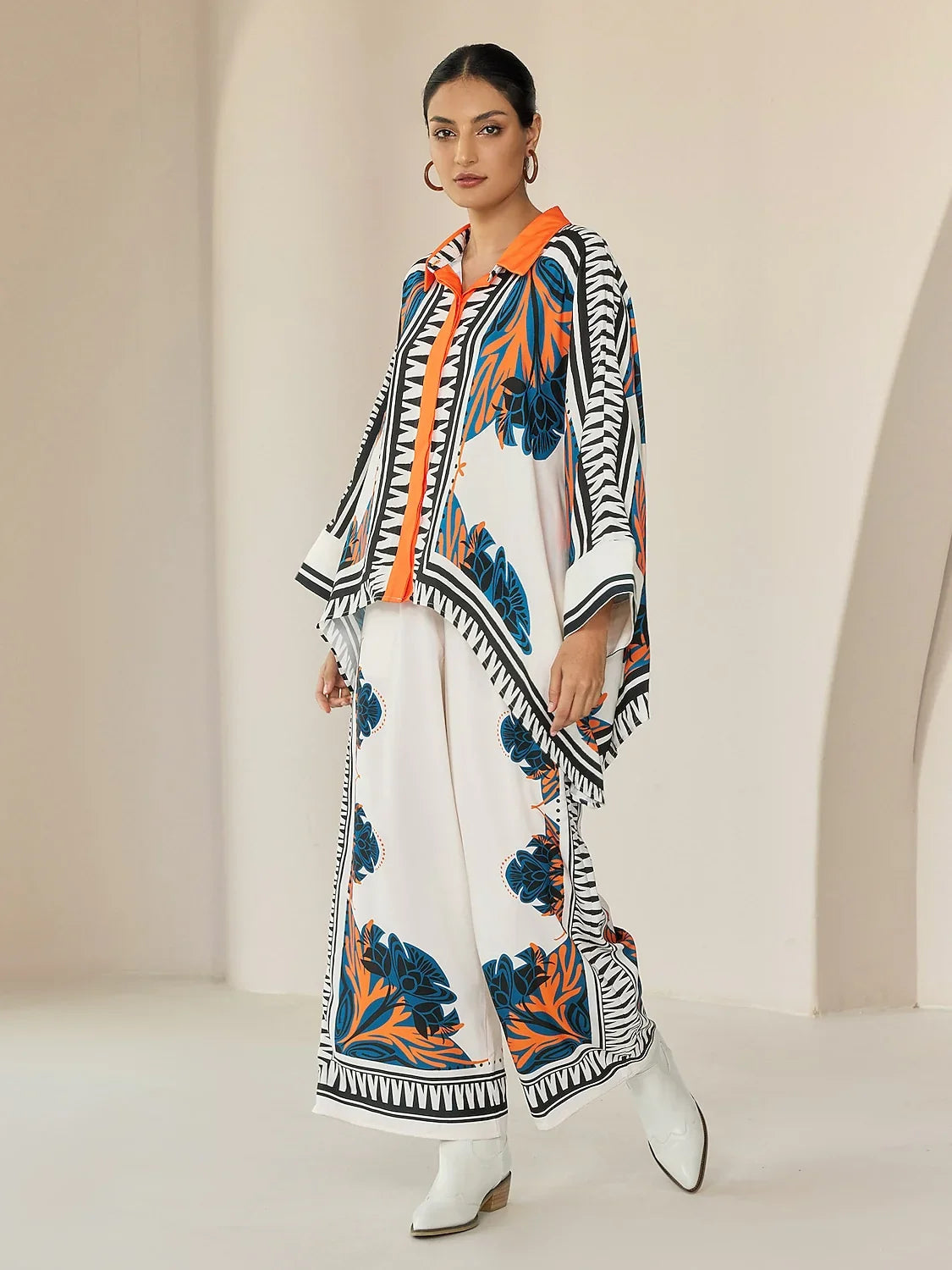 Satin Wide Leg Maxi Loose Bohemian Pants