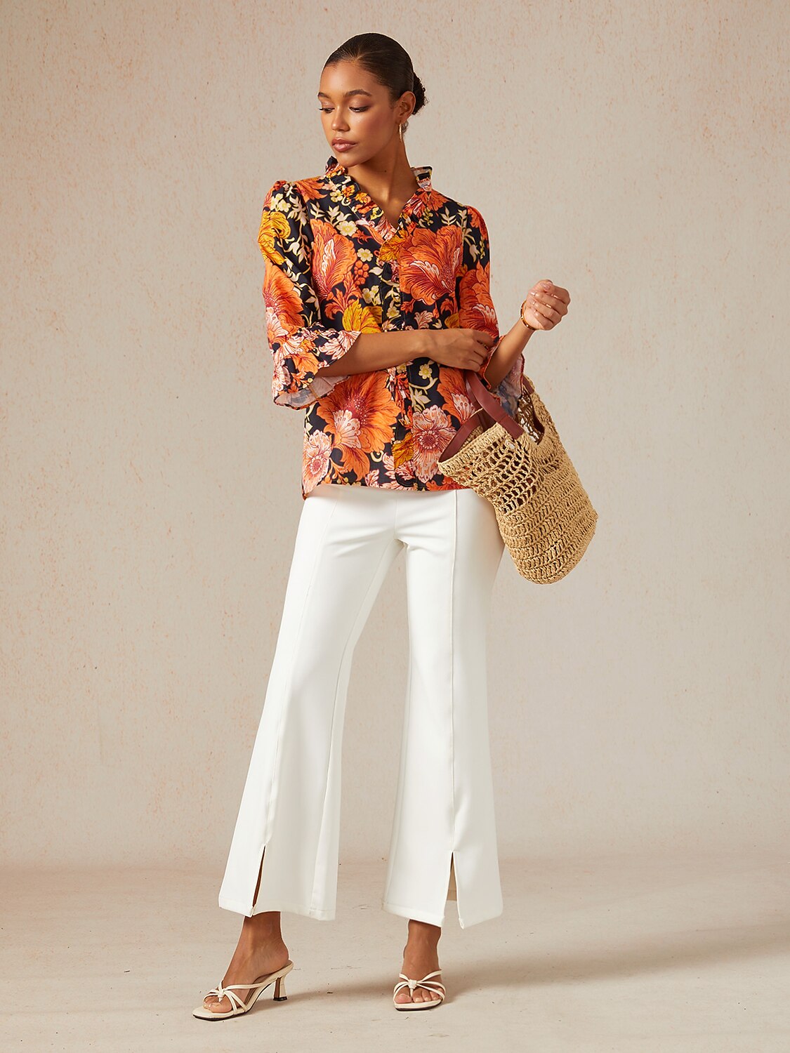 Sienna Garden Linen Look Blouse