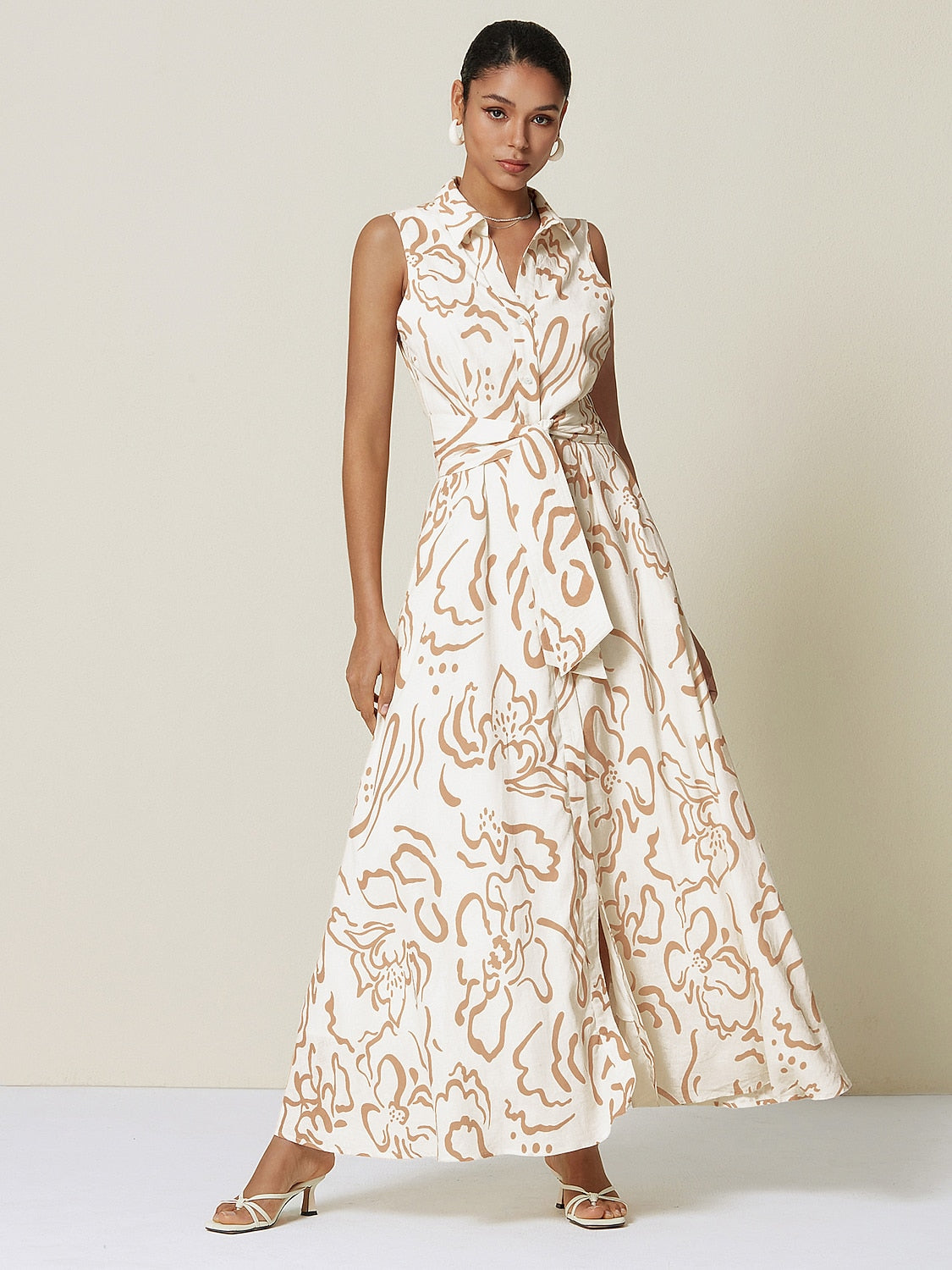 Jellyfish Effortless Linen-Style Shirt Dress