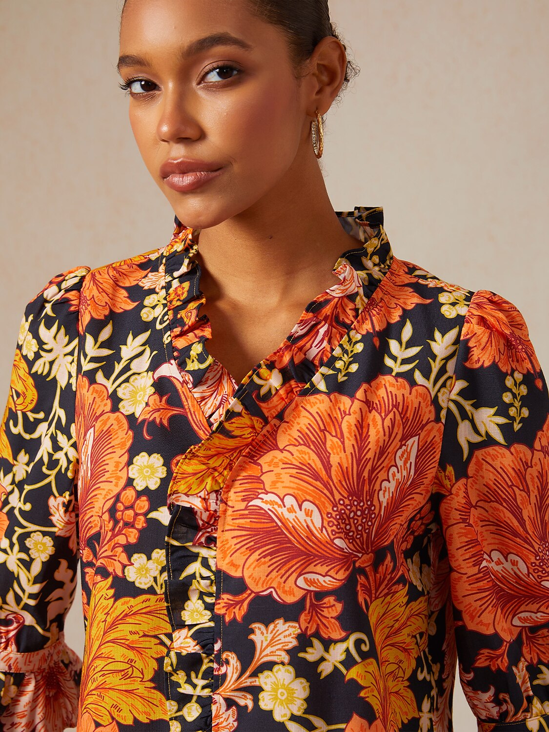 Sienna Garden Linen Look Blouse