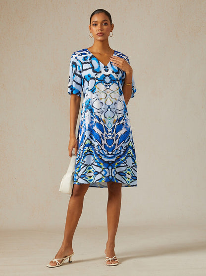Land of Wonder Silky Satin Mini Dress